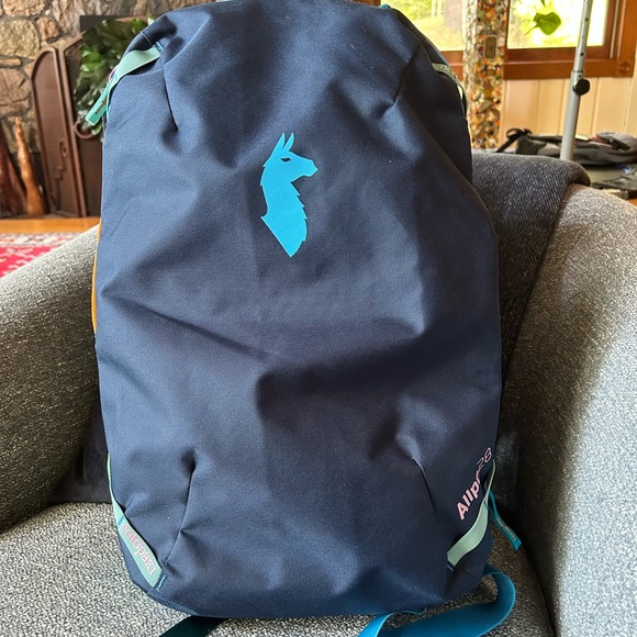 Cotopaxi Navy Backpack with Teal Accents - Picture 1 of 9